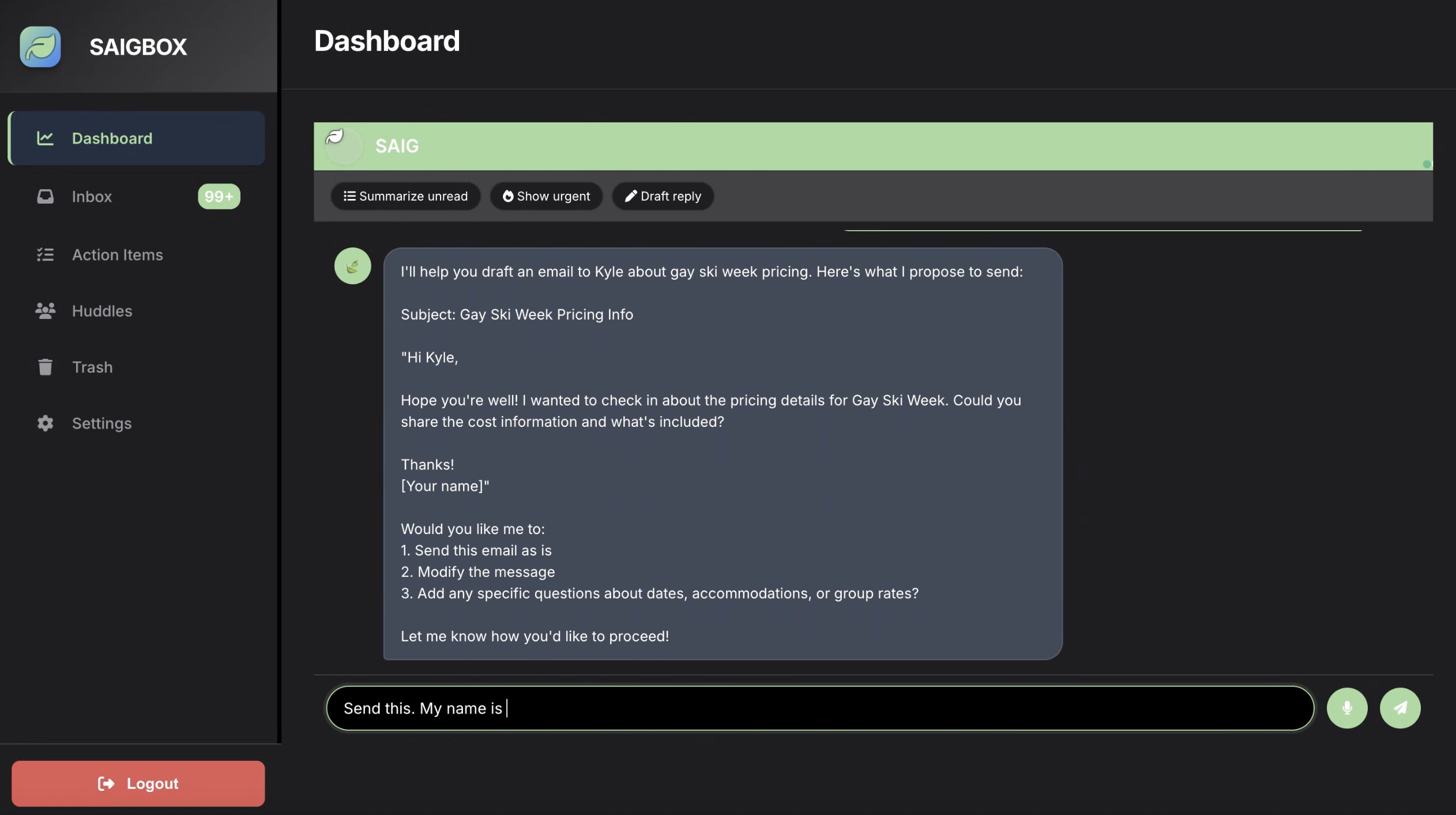 SAIGBOX - The Future of Wise Email Management